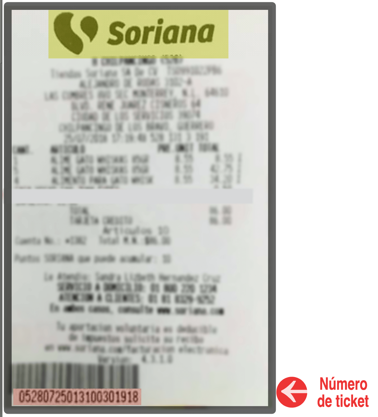 Ticket Soriana